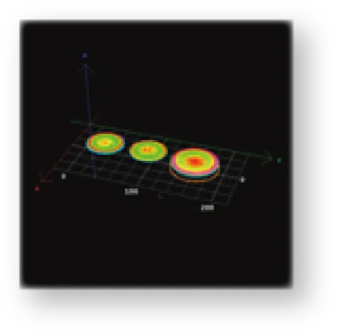 3 次元の高さ計測の例。3D カメラで段差や反りを測る